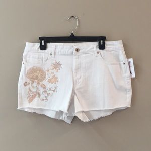 Jessica Simpson white denim short size 32